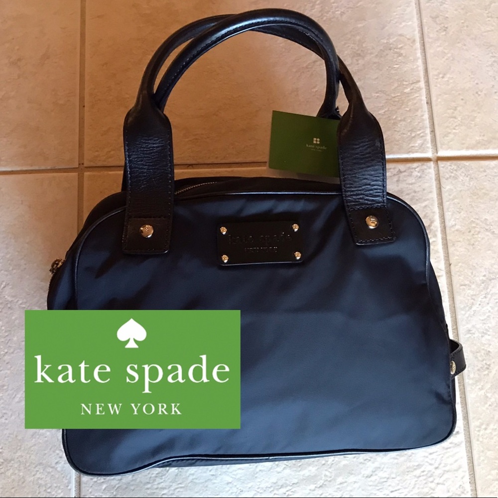 KATE SPADE Nylon & Leather Handbag Tote